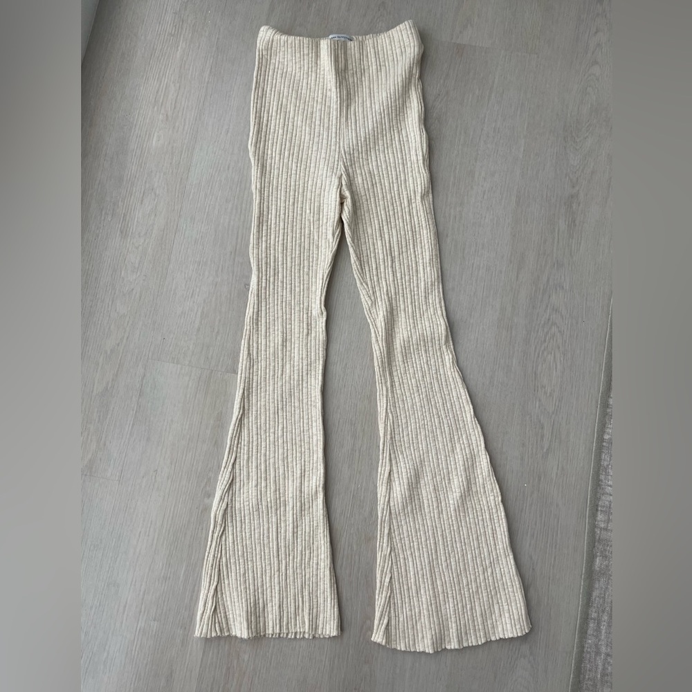 Urban outfitters ribbed flared pants